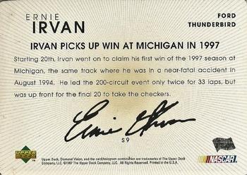 1997 Upper Deck Diamond Vision - Signature Moves #S9 Ernie Irvin Back