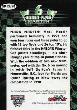 1998 Wheels - Green Flag #GF13 Mark Martin's Car Back