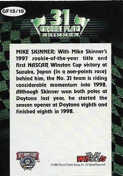 1998 Wheels - Green Flag #GF15 Mike Skinner's Car Back