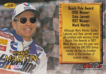 1998 Wheels High Gear - First Gear #46 Mark Martin Back