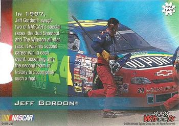 1998 Wheels High Gear - Man and Machine Drivers #MM1A Jeff Gordon Back
