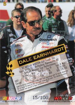 1998 Wheels High Gear - MPH #5 Dale Earnhardt Back