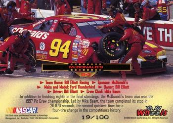 1998 Wheels High Gear - MPH #35 Bill Elliott's Car Back