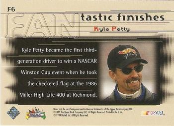 1999 Maxx - FANtastic Finishes #F6 Kyle Petty's Car Back