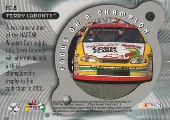 1999 Maxx - Focus on a Champion #FC 8 Terry Labonte Back