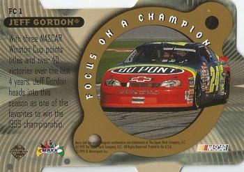 1999 Maxx - Focus on a Champion Gold #FC 1 Jeff Gordon Back
