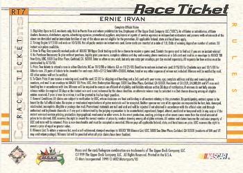 1999 Maxx - Race Ticket #RT7 Ernie Irvan's Car Back