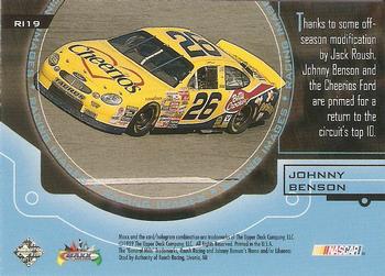 1999 Maxx - Racing Images #RI19 Johnny Benson Back