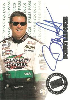 1999 Press Pass - Signings #NNO Bobby Labonte Front