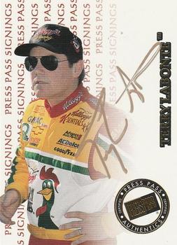 1999 Press Pass - Signings Gold #NNO Terry Labonte Front
