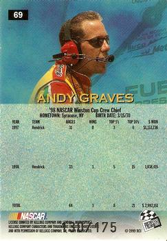 1999 Press Pass - Skidmarks #69 Andy Graves Back