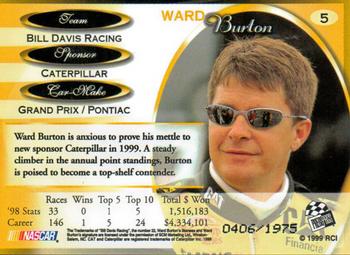 1999 Press Pass Premium - Reflectors #5 Ward Burton Back