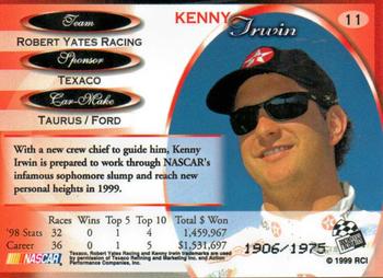 1999 Press Pass Premium - Reflectors #11 Kenny Irwin Back
