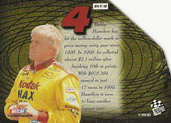 1999 Press Pass Stealth - Big Numbers Die Cuts #BN 9 Bobby Hamilton Back
