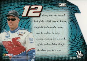 1999 Press Pass Stealth - Big Numbers Die Cuts #BN 15 Jeremy Mayfield Back