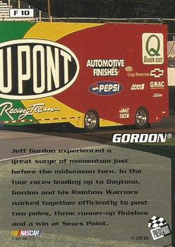 1999 Press Pass Stealth - Fusion #F 10 Jeff Gordon Back