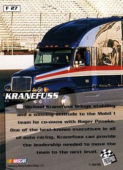 1999 Press Pass Stealth - Fusion #F 27 Michael Kranefuss Back