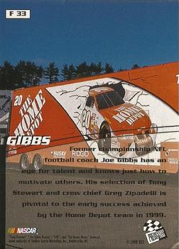 1999 Press Pass Stealth - Fusion #F 33 Joe Gibbs Back