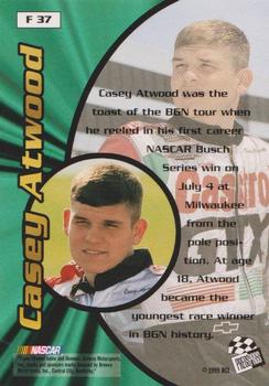 1999 Press Pass Stealth - Fusion #F 37 Casey Atwood Back