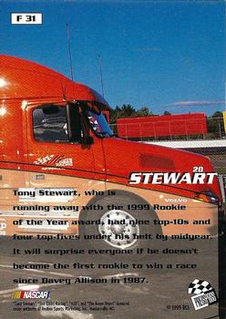 1999 Press Pass Stealth - Fusion #F 31 Tony Stewart Back