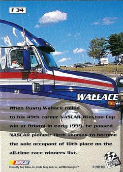 1999 Press Pass Stealth - Fusion #F 34 Rusty Wallace Back