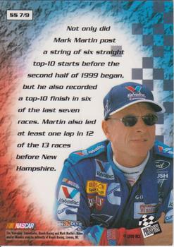 1999 Press Pass Stealth - SST Drivers #SS 7 Mark Martin Back