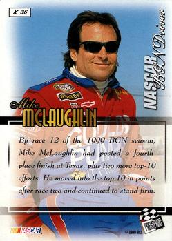 1999 Press Pass VIP - Explosives #X 36 Mike McLaughlin Back
