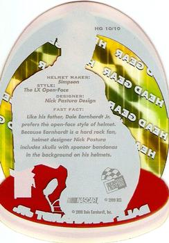 1999 Press Pass VIP - Head Gear Plastic #HG 10 Dale Earnhardt Jr. Back