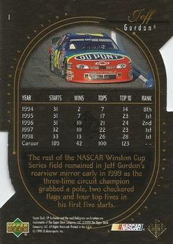 1999 SP Authentic - Overdrive #1 Jeff Gordon Back