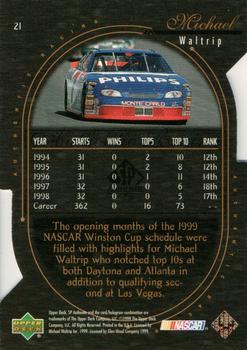 1999 SP Authentic - Overdrive #21 Michael Waltrip Back