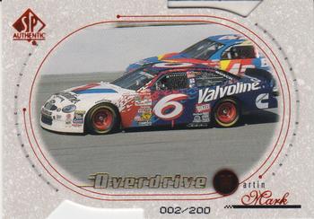 1999 SP Authentic - Overdrive #61 Mark Martin's Car Front