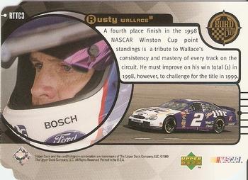 1999 Upper Deck Road to the Cup - Road to the Cup Level 3 Gold #RTTC3 Rusty Wallace Back