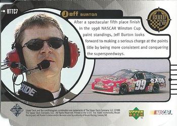 1999 Upper Deck Road to the Cup - Road to the Cup Level 3 Gold #RTTC7 Jeff Burton Back