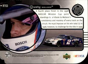 1999 Upper Deck Road to the Cup - Road to the Cup Level 2 Silver #RTTC3 Rusty Wallace Back