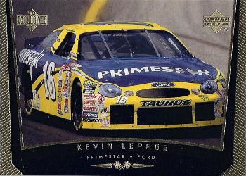 1999 Upper Deck Victory Circle - UD Exclusives #62 Kevin Lepage Front