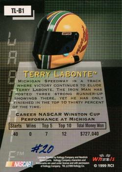 1999 Wheels High Gear - Custom Shop Prizes #TL-B1 Terry Labonte Back
