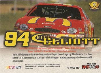 1999 Wheels High Gear - First Gear #35 Bill Elliott's Car Back