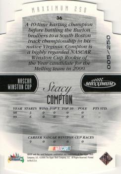 2000 Maxximum - 250 (Die Cuts) #36 Stacy Compton Back