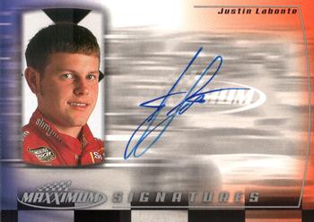 2000 Maxximum - Signatures #JL Justin Labonte Front
