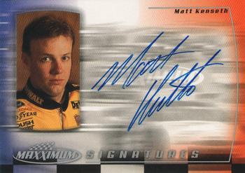 2000 Maxximum - Signatures #MK Matt Kenseth Front