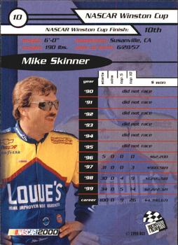 2000 Press Pass - Millennium #10 Mike Skinner Back