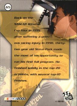2000 Press Pass - Millennium #65 Steve Park Back