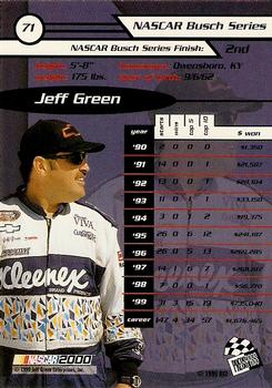 2000 Press Pass - Millennium #71 Jeff Green Back