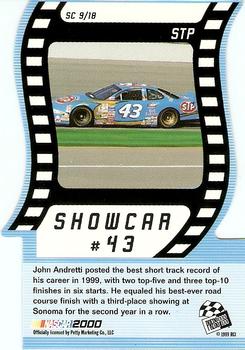 2000 Press Pass - Showcar Die Cuts #SC 9 John Andretti's Car Back