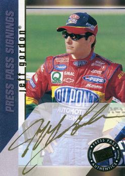 2000 Press Pass - Signings Gold #NNO Jeff Gordon Front