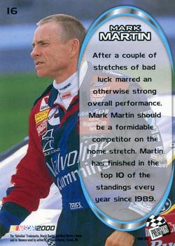 2000 Press Pass Optima - Platinum #16 Mark Martin Back