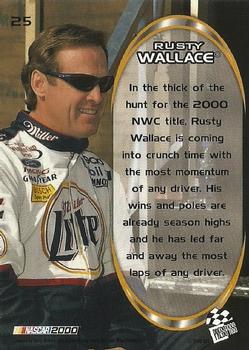 2000 Press Pass Optima - Platinum #25 Rusty Wallace Back