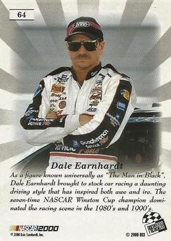 2000 Press Pass Premium - Reflectors #64 Dale Earnhardt Back