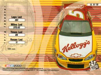 2000 Press Pass VIP - Lap Leaders Explosives #LL 9 Terry Labonte Back