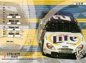 2000 Press Pass VIP - Lap Leaders Explosives Lasers #LL 6 Rusty Wallace Back